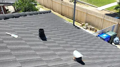 Stone Coated Tile Roof Repair Photo